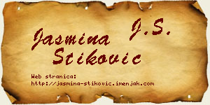 Jasmina Stiković vizit kartica